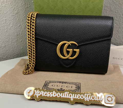 Gucci crossbody wallet on chain