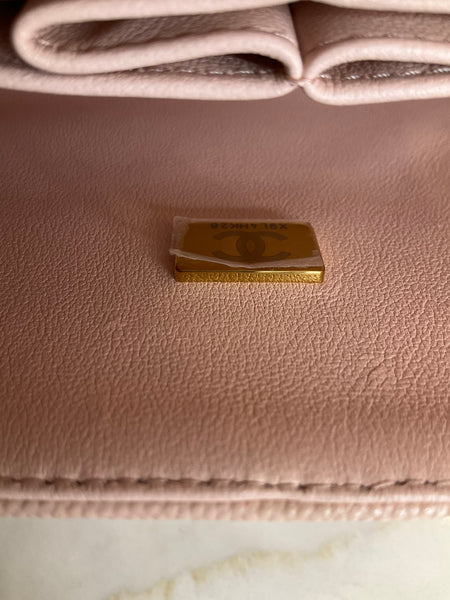 Chanel Small Classic Double Flap Bag Light Pink Caviar Gold Hardware