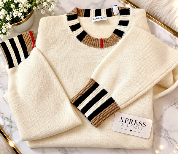 Burberry eyre natural white