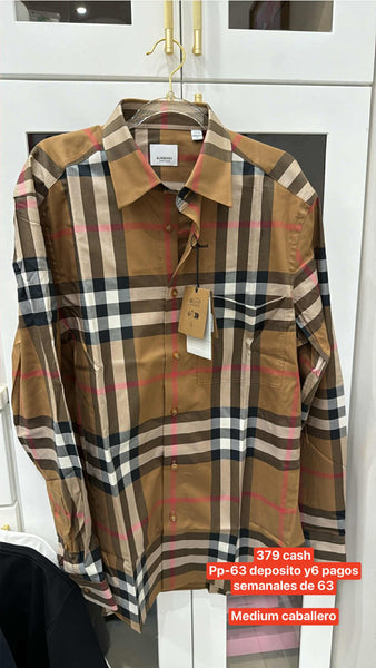Burberry Camisa Vestir (Cuadro Grande)