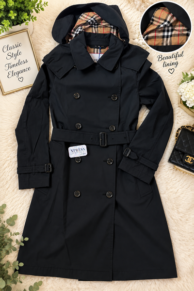 Burberry coat Telford negro