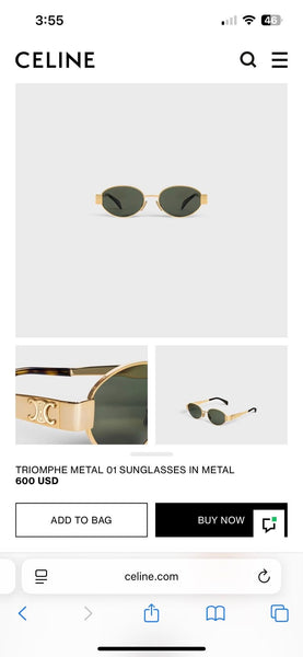 Celine  Triomphe Gold