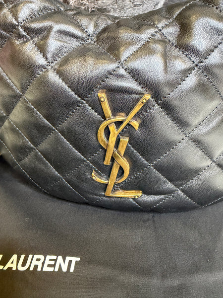 YSL ICARINO IN QUILTED NAPPA NEGRO