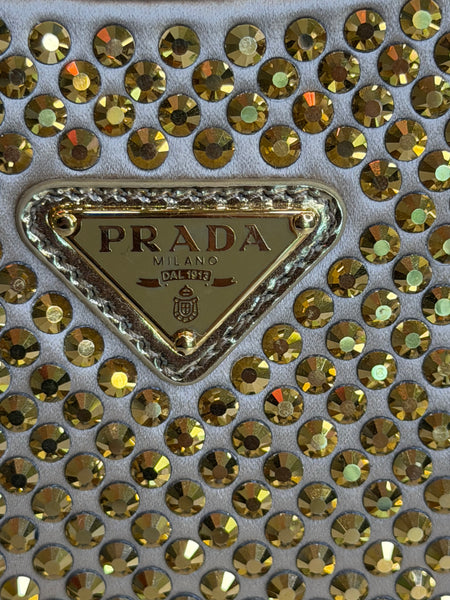 Prada re-edition crystal dorada