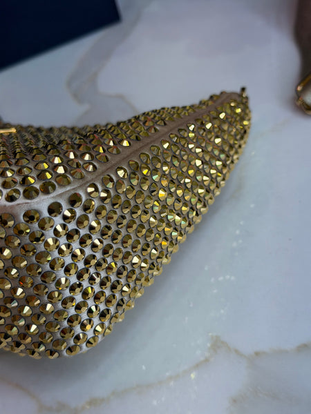 Prada re-edition crystal dorada