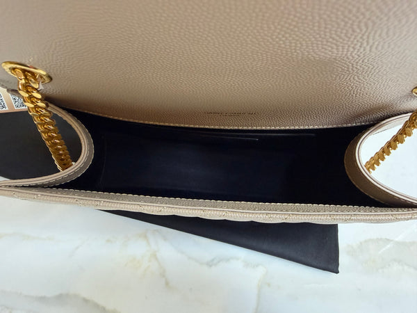 YSL small envelope shoulder bag khaki