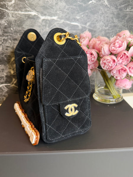 CHANEL MINI 25 SUEDE