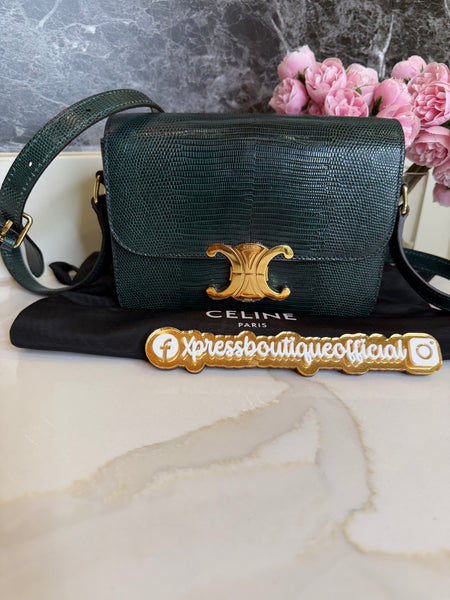 Celine lizard triomphe bag