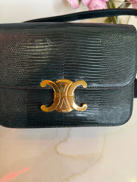 Celine lizard triomphe bag