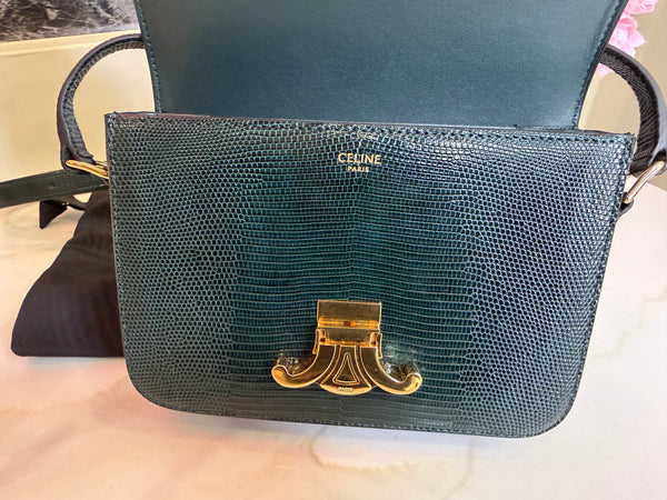 Celine lizard triomphe bag