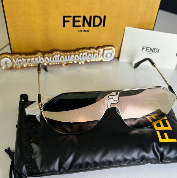 Fendi lente de sol dorado