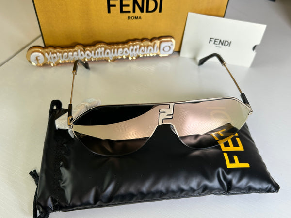 Fendi lente de sol dorado