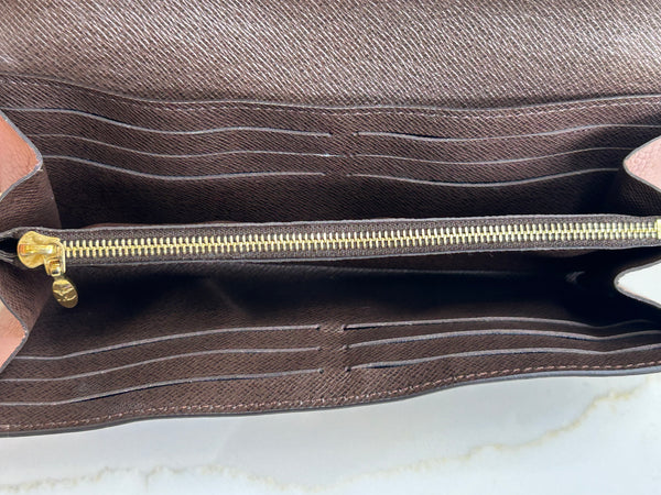 Damier ebene wallet