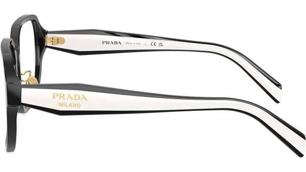 Prada lente optico blaco/negro