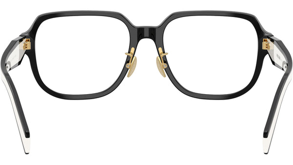Prada lente optico blaco/negro