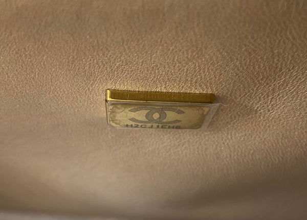 Chanel classica double flap mediana gradient gold