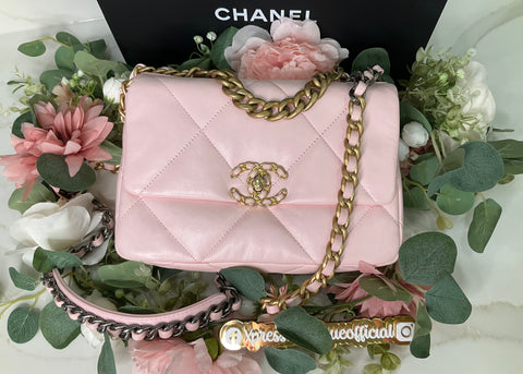 Louis Vuitton Chanel 19 large rosa