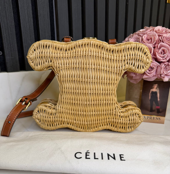 Celine Triomphe Wicker bag