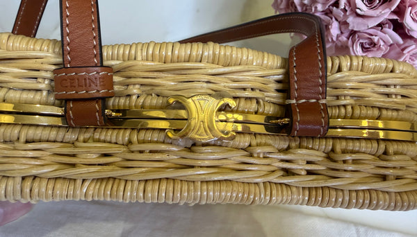 Celine Triomphe Wicker bag