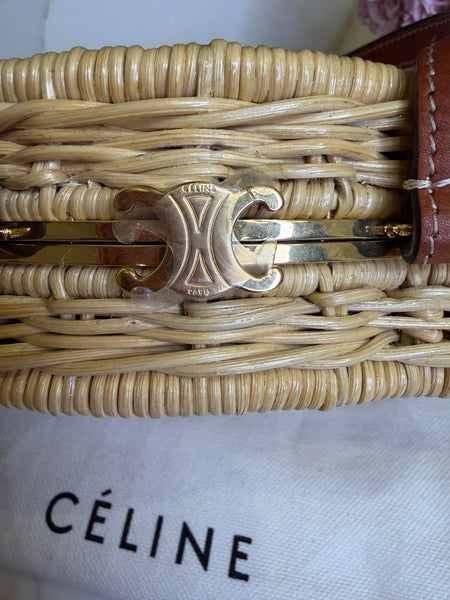 Celine Triomphe Wicker bag
