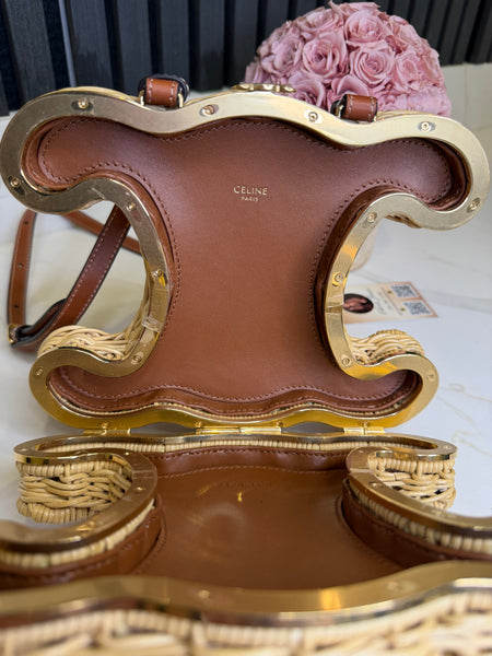 Celine Triomphe Wicker bag