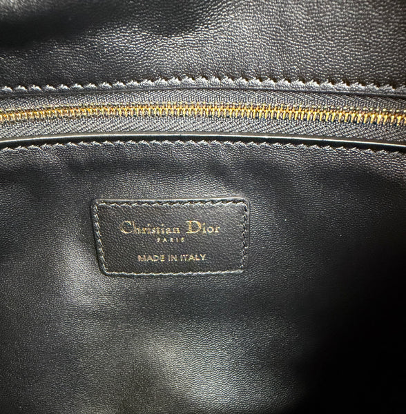 Dior Large D-Dream Bag Black Macrocannage Lambskin