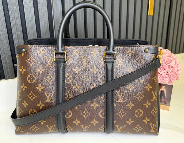 Louis Vuitton Black Monogram Canvas Soufflot MM