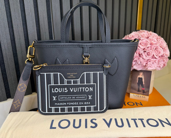 LV Neverfull Inside Out BB Noir/Monograma