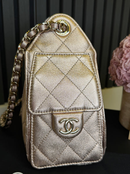 Chanel 25 mini rosegold