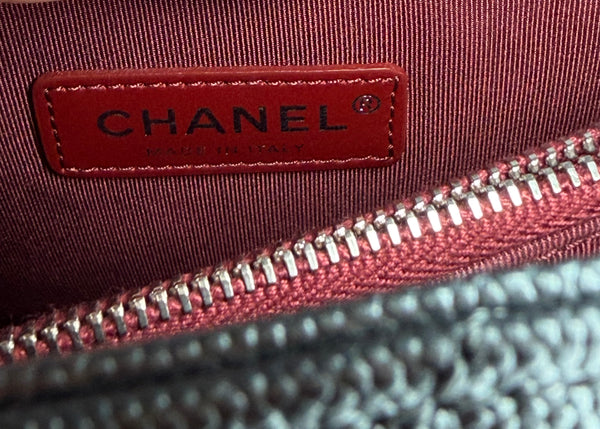 Chanel large coco handle caviar