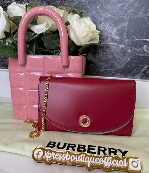 Burberry crossbody WOC rojo