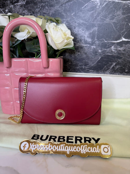 Burberry crossbody WOC rojo