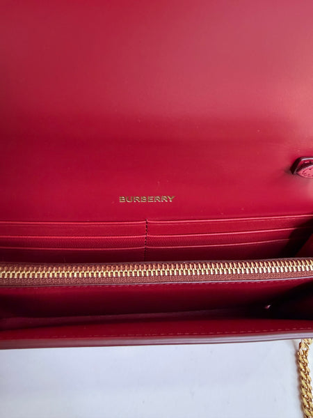 Burberry crossbody WOC rojo