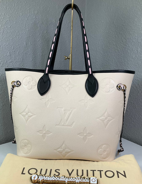 Louis Vuitton Neverfull Wild at heart Creme