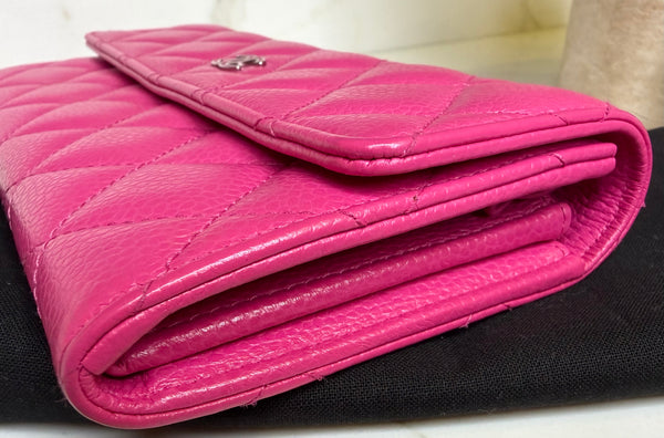 Chanel long wallet rosa