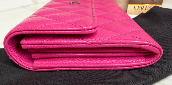 Chanel long wallet rosa