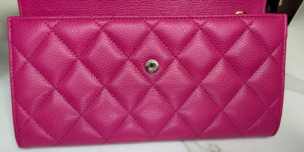 Chanel long wallet rosa