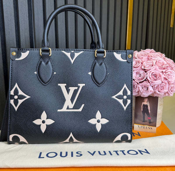 Louis Vuitton otg pm bicolor black
