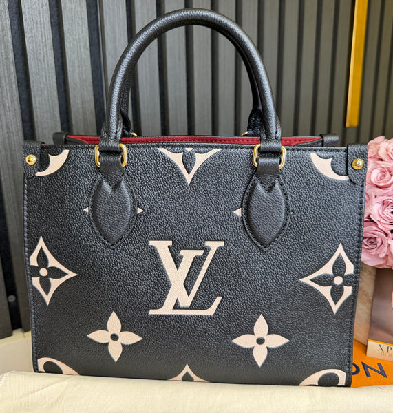 Louis Vuitton otg pm bicolor black
