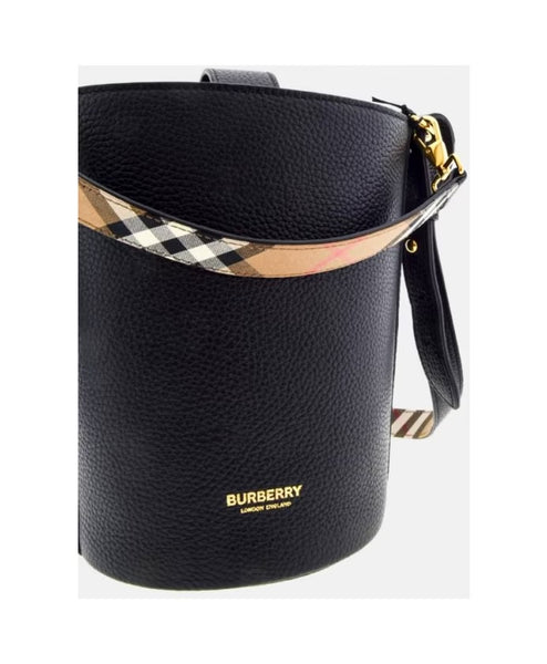 Burberry bucket leather bag