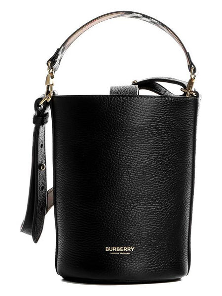 Burberry bucket leather bag