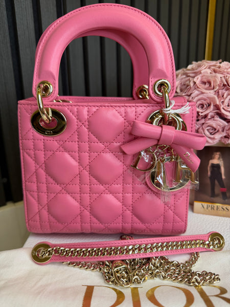 Lady Dior bow rosa soupir