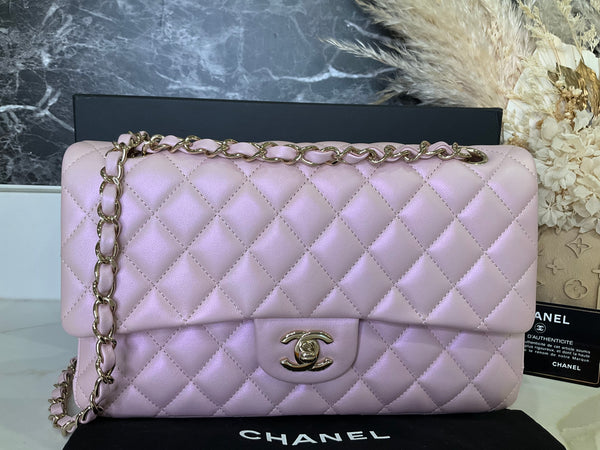 Chanel Medium double flap Iridesent