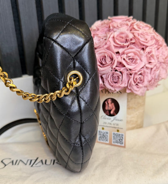 YSL ICARINO MINI IN QUILTED NAPPA