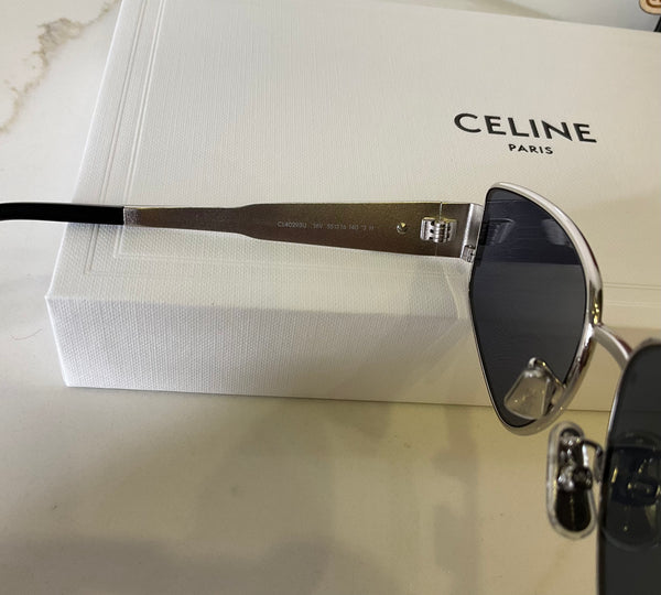Celine cat eye azul/plateado  lente de sol