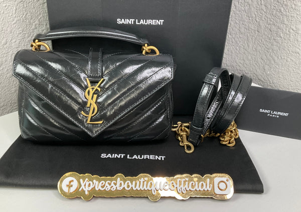 YSL College Mini  Quilted Crossbody Bag