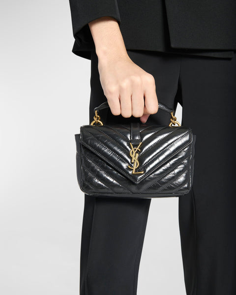 YSL College Mini  Quilted Crossbody Bag