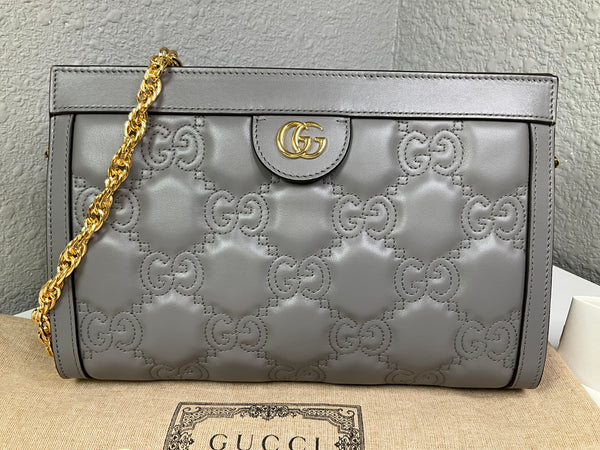 Gucci Matalasse Clutch grey