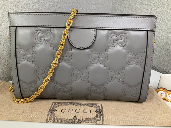 Gucci Matalasse Clutch grey