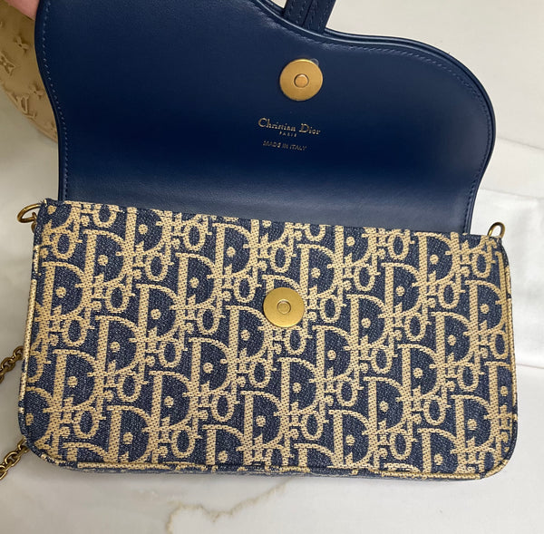 Dior pochette raffia